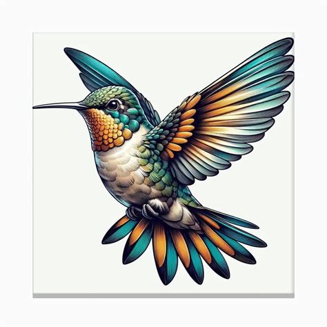 Bird Of Hummingbird Canvas Print In 2024 Hummingbird Art Bird Art