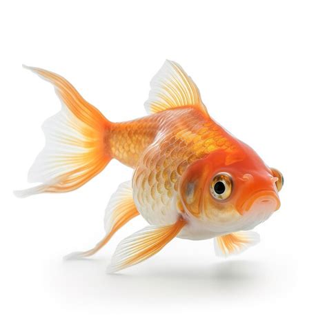 Premium Ai Image Goldfish Isolated On White Background Generate Ai