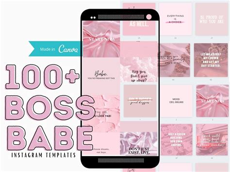 Editable Instagram Posts For Boss Babes Boss Babe Etsy UK