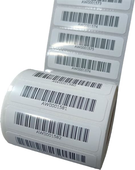 1000 Serial Number Barcode Labels 1 12 X 12 Sequential