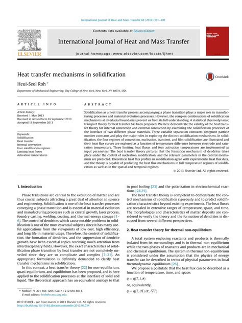 PDF Heat Transfer Mechanisms In Solidification DOKUMEN TIPS