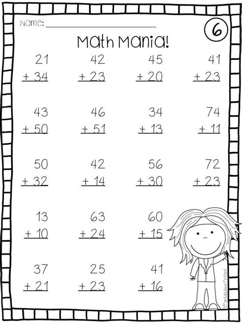 Free Printable Double Digit Math Worksheets