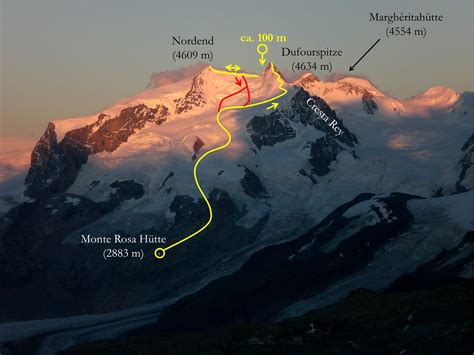 Monte Rosa Dufourspitze Und Nordend Faszination Hochtouren