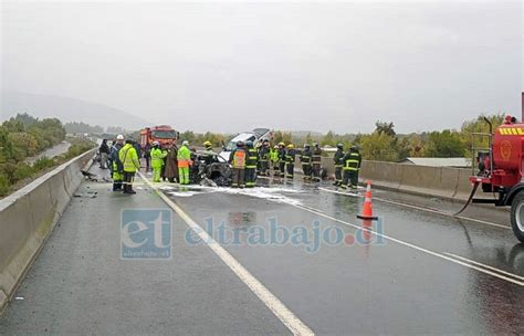 Un fallecido y dos heridos graves deja colisión frontal en la ruta de