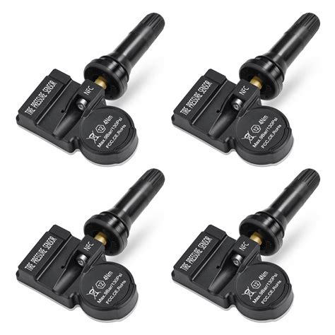 4 Czujniki Ciśnienia Opon TPMS NFC zawór gumowy TPMS NFC QQR gumowy 4