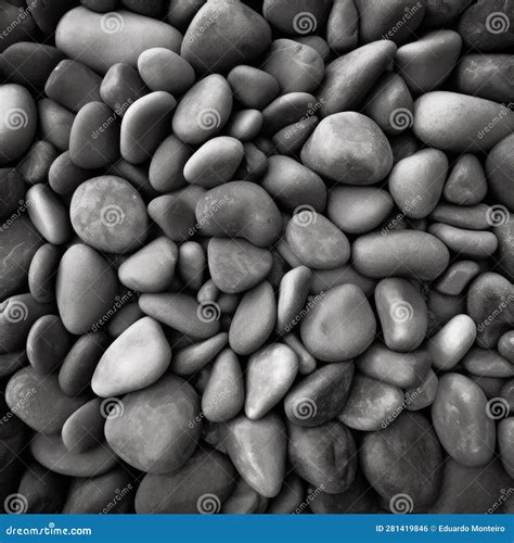 Black and White Pebbles Background Stock Illustration - Illustration of ...