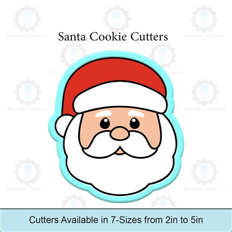 Santa Cookie Cutters Etsy