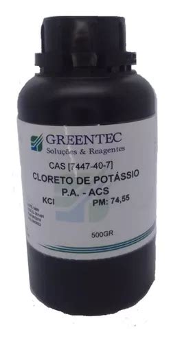 Cloreto De Potássio Para Uso Em Laboratório Kcl Pa 500 Gr