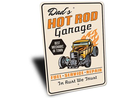 Dads Hot Rod Garage Hot Rod Lover In Rust We Trust Full Etsy