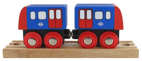 Piccadilly Line Wooden Underground Tube Train: Amazon.co.uk: Toys & Games