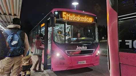 Savonlinja 455 Volvo 8900LE B8RLE 6x2 Jouko Bus Line 5 In