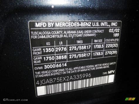 Where Is Paint Code On Mercedes B Class At Lillie Hansen Blog