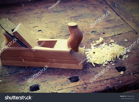 Workpiece Vice Over Plate Black Vintage Stock Photo 724861693 ...
