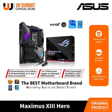 Asus ROG Maximus XIII Hero Intel Z590 ATX Gaming Motherboard Shopee