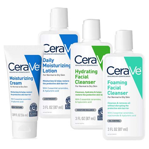 Cerave Travel Size Toiletries Skin Care Set Contains Cerave Moisturizing Cream Lotion