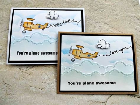 Airplane Birthday Card Card For Pilot Air Craft Greeting Etsy