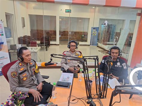 Ikuti Talk Show Rri Makassar Humas Polres Gowa Bahas Siskamtibmas Yang