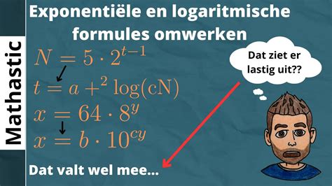 Exponenti Le En Logaritmische Formules Omwerken Youtube