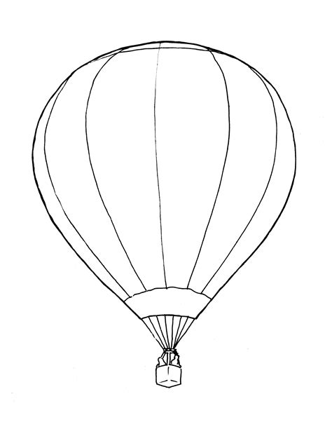 Hot Air Balloon Basket Drawing at GetDrawings | Free download