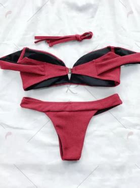 Sand Under My Feet Red Bikini Bottoms