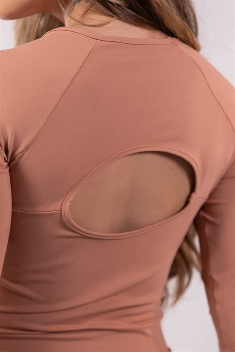 Blusa Abertura Nas Costas Nude Ref K3558 C Kaisan