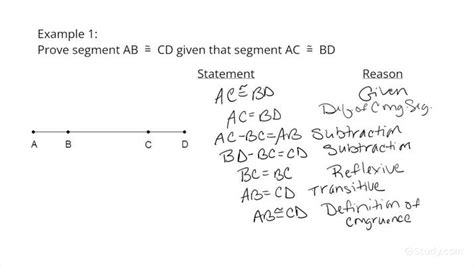 How To Write Proofs Involving Segment Congruence Geometry