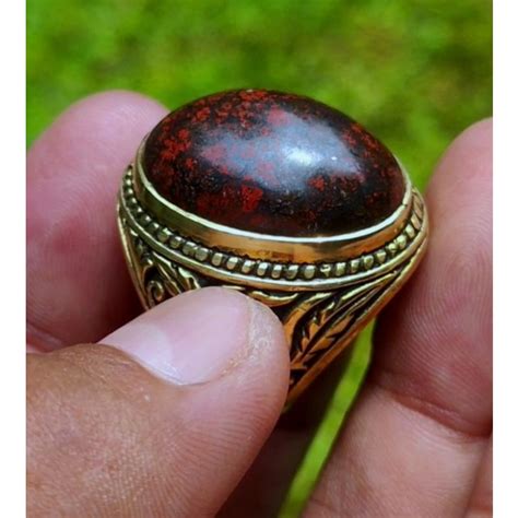 Jual Cincin Batu Akik Badar Besi Klasik Kebumen Asli Batuan Alam Bukan