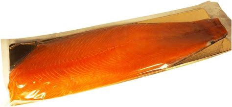 Side Scottish Smoked Salmon Long Sliced 1kg Uk Grocery