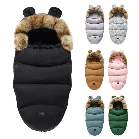 Baby Stroller Sleeping Bag Winter Warm Sleepsack Windproof For Infant