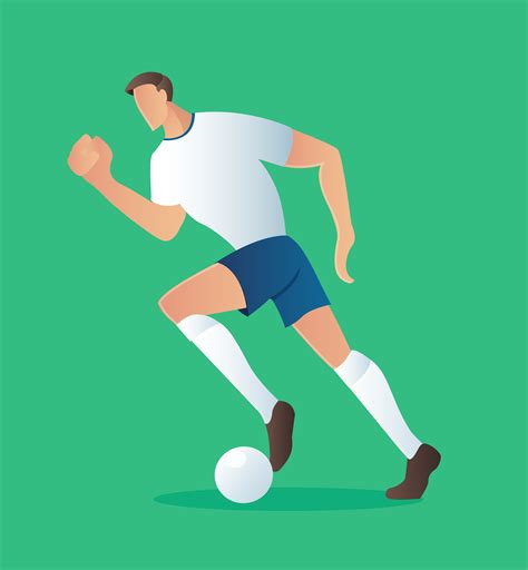 Soccer action player , football player vector illustration 540145 ...