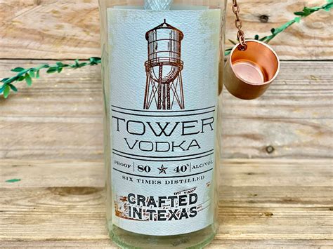 Tower Vodka Tiki Torch Texas Vodka Recycled Bottle Table Etsy