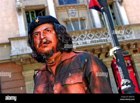 Che Guevara Impersonator Barcelona Rambla Argentina Tourism Stock Photo