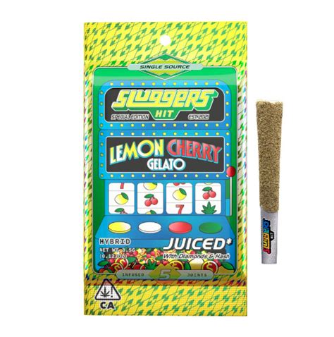 Sluggers Hit Lemon Cherry Gelato Infused Pre Rolls Pk The Kind Center