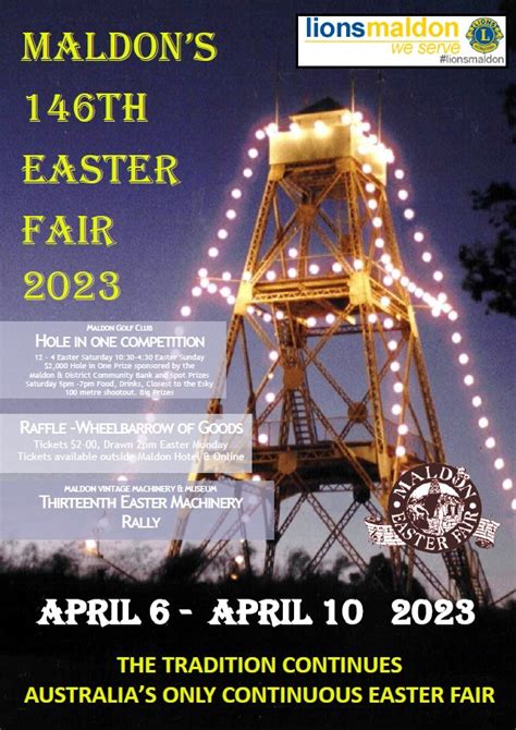 146th Maldon Easter Fair Castlemaine Maldon And Surrounds