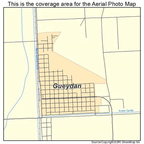 Aerial Photography Map Of Gueydan La Louisiana