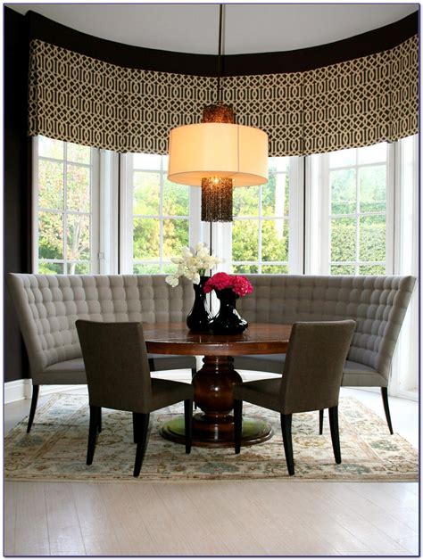 Large Round Dining Table With Bench Seating Bench Home Design Ideas