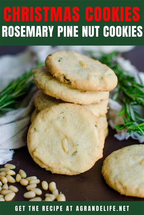 Christmas Cookies Rosemary Pine Nut Cookies