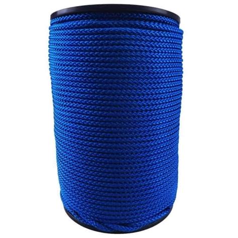 Mm Royal Blue Braided Polypropylene Bondage Rope Metre Reel