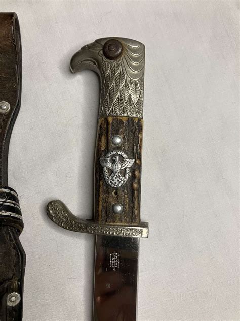 Nazi German Police Bayonet E F Hörster