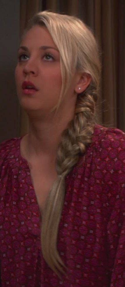 The Big Bang Theory Penny Played By Kaley Cuoco Side Braid Braids