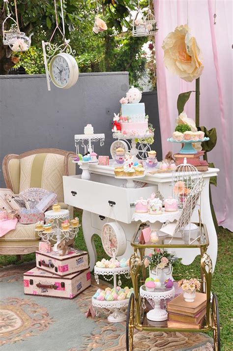 Alice in Wonderland Mad Tea Party Baby Shower Ideas