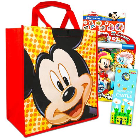 Great Choice Products Disney Mickey Mouse Travel Bag Bundle 4 Pack Mickey Mouse Activity Set ...