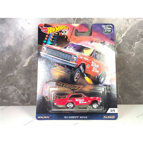 HOT WHEELS 風火輪汽車文化 63 Chevy Nova 橡膠輪胎 蝦皮購物