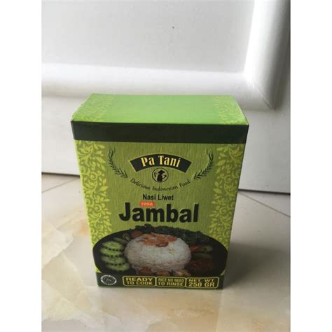 Jual Nasi Instant Pa Tani Liwet Jambal 250gr Shopee Indonesia