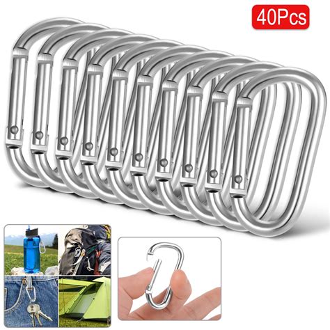 Tsv Aluminum Carabiners D Ring Clip Hook Inch Carabiner Clip D Shape