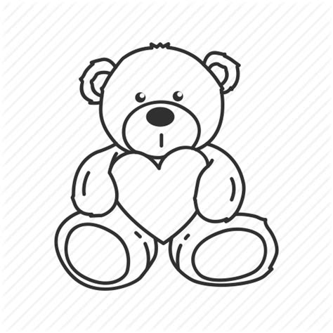 Teddy Bear Drawing With Heart at GetDrawings | Free download