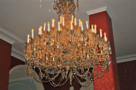 Chandelier In The Lobby Bar At The Greenbrier It Was Used On The Set