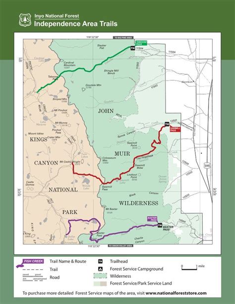 Inyo National Forest Map