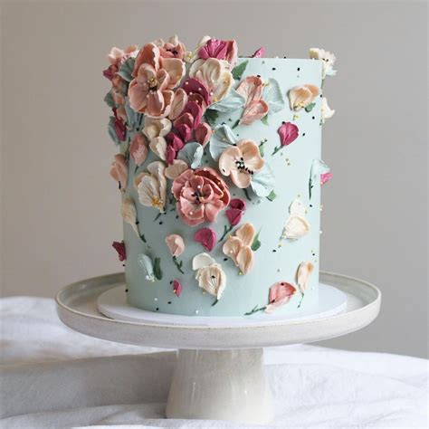 17 Buttercream Painted Wedding Cake Ideas