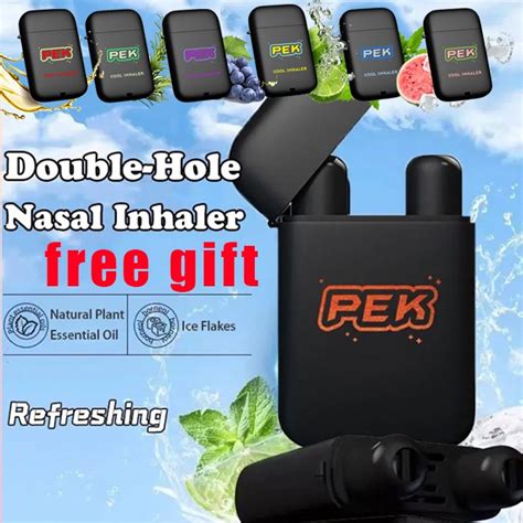 Gift Pek Nasal Inhaler Double Hole Vital Oil Energy Bar Cool Nostril